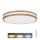 LED Zatemnitvena stropna svetilka WOODY LED/60W/230V 3000-6500K hrast pr. 50 cm + Daljinski upravljalnik
