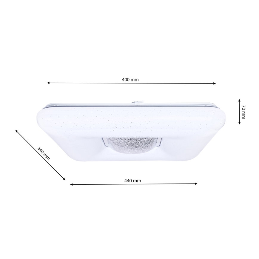 LED Zatemnitvena stropna svetilka YAX LED/24W/230V + Daljinski upravljalnik