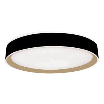 LED Zatemnitvena stropna svetilka z glasovnim nadzorom OPAL LED/48W/230V 2700-6500K črna + Daljinski upravljalnik