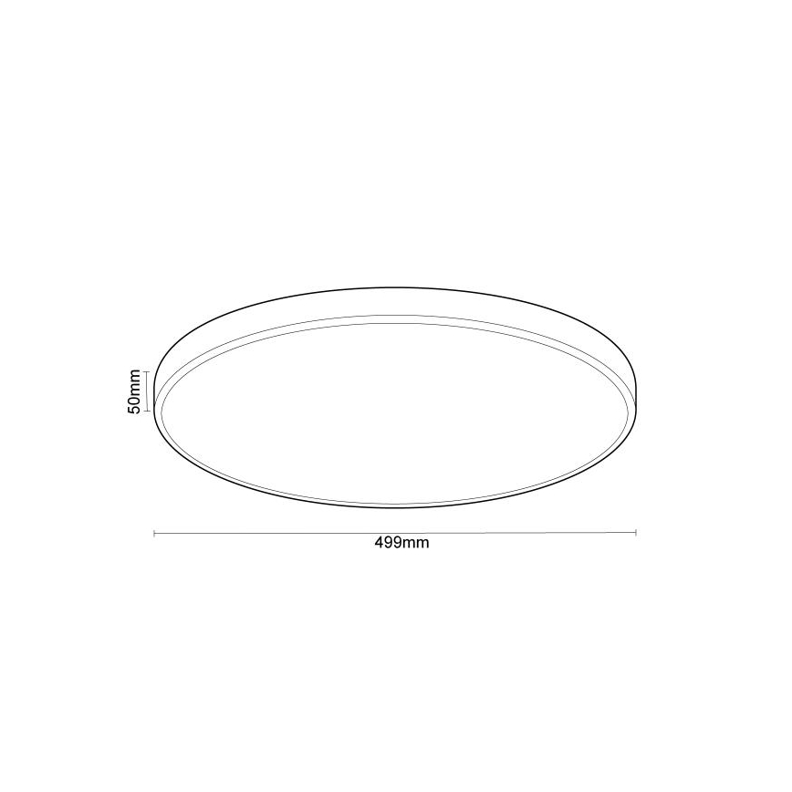 LED Zatemnitvena stropna svetilka z glasovnim nadzorom OPAL LED/48W/230V 2700-6500K bela + Daljinski upravljalnik