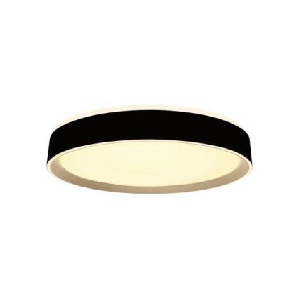 LED Zatemnitvena stropna svetilka z glasovnim nadzorom OPAL LED/48W/230V 2700-6500K črna + Daljinski upravljalnik