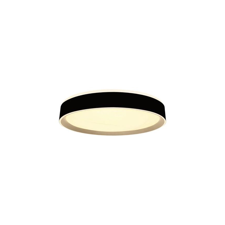 LED Zatemnitvena stropna svetilka z glasovnim nadzorom OPAL LED/48W/230V 2700-6500K črna + Daljinski upravljalnik