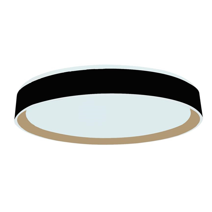 LED Zatemnitvena stropna svetilka z glasovnim nadzorom OPAL LED/48W/230V 2700-6500K črna + Daljinski upravljalnik