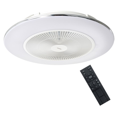 LED Zatemnitvena stropna svetilka z ventilatorjem ARIA LED/38W/230V 3000-6000K bela + Daljinski upravljalnik