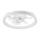 LED Zatemnitvena stropna svetilka z ventilatorjem FARGO LED/37W/230V bela + Daljinski upravljalnik