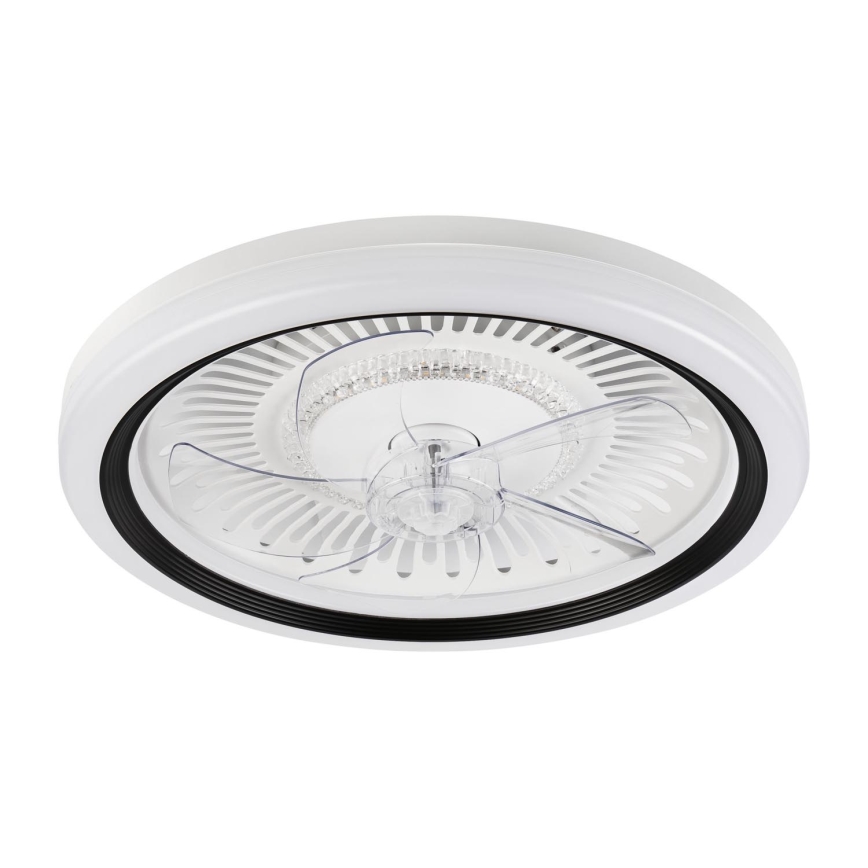 LED Zatemnitvena stropna svetilka z ventilatorjem GEMMA LED/37W/230V bela + Daljinski upravljalnik