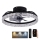 LED Zatemnitvena stropna svetilka z ventilatorjem LED/35W/230V 3000-6500K črna + Daljinski upravljalnik