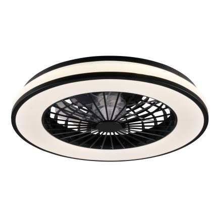 LED Zatemnitvena stropna svetilka z ventilatorjem LED/48W/230V 3000-6500K + Daljinski upravljalnik