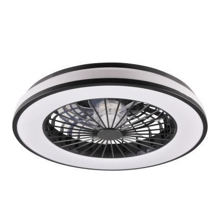LED Zatemnitvena stropna svetilka z ventilatorjem LED/48W/230V 3000-6500K + Daljinski upravljalnik