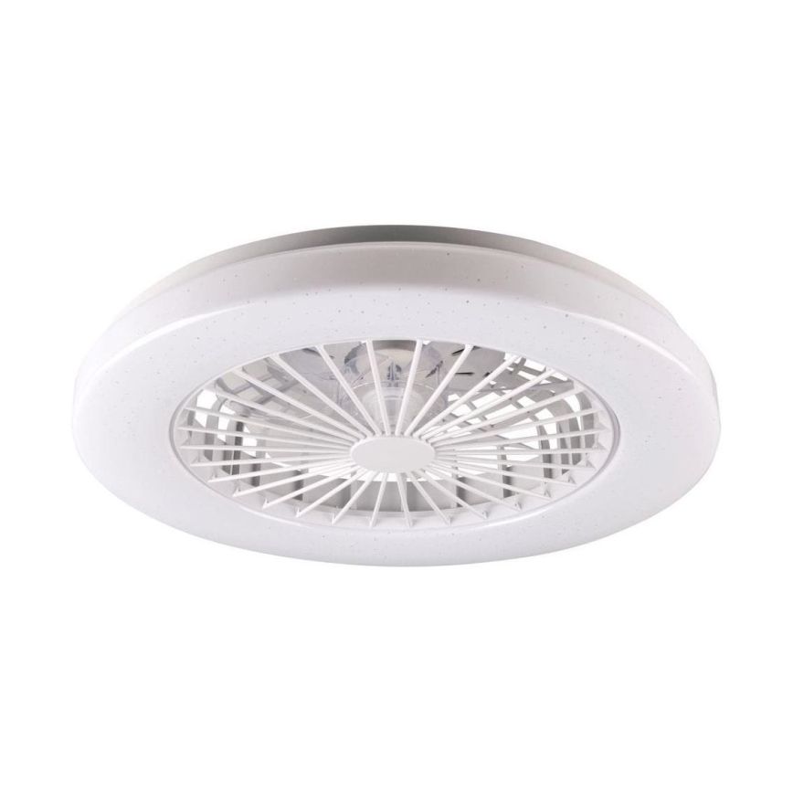 LED Zatemnitvena stropna svetilka z ventilatorjem LIBYA LED/48W/230V 3000-6500K bela + Daljinski upravljalnik