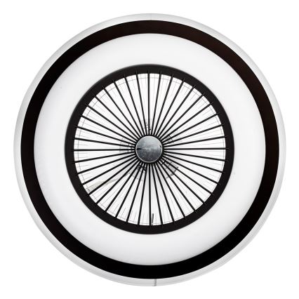 LED Zatemnitvena stropna svetilka z ventilatorjem ZEPHYR LED/48W/230V 3000-6000K črna + Daljinski upravljalnik