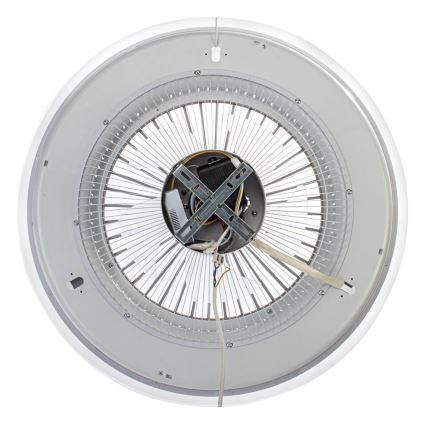 LED Zatemnitvena stropna svetilka z ventilatorjem ZONDA LED/48W/230V 3000-6000K bela + Daljinski upravljalnik