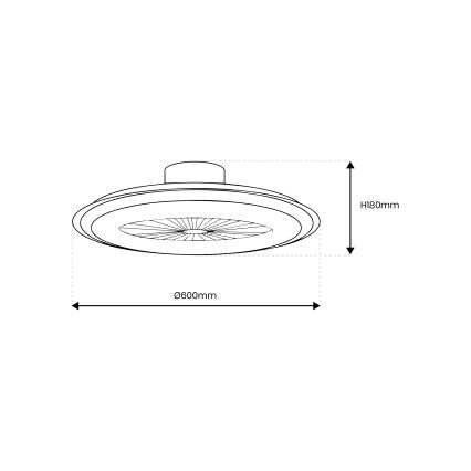 LED Zatemnitvena stropna svetilka z ventilatorjem ZONDA LED/48W/230V 3000-6000K bela + Daljinski upravljalnik