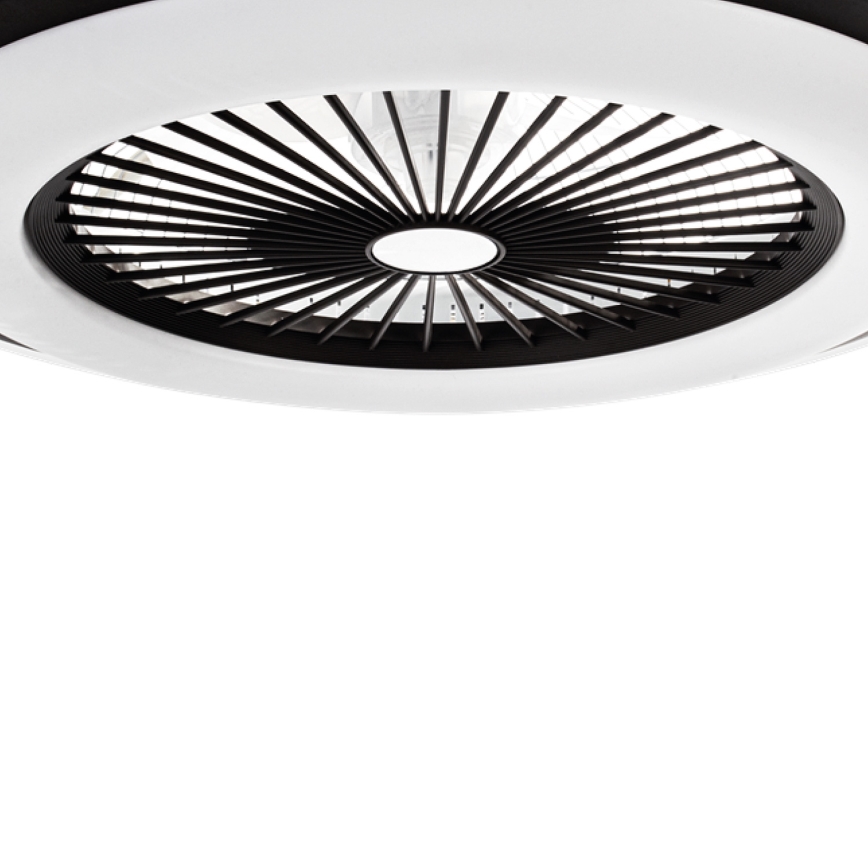 LED Zatemnitvena stropna svetilka z ventilatorjem ZONDA LED/48W/230V 3000-6000K črna + Daljinski upravljalnik