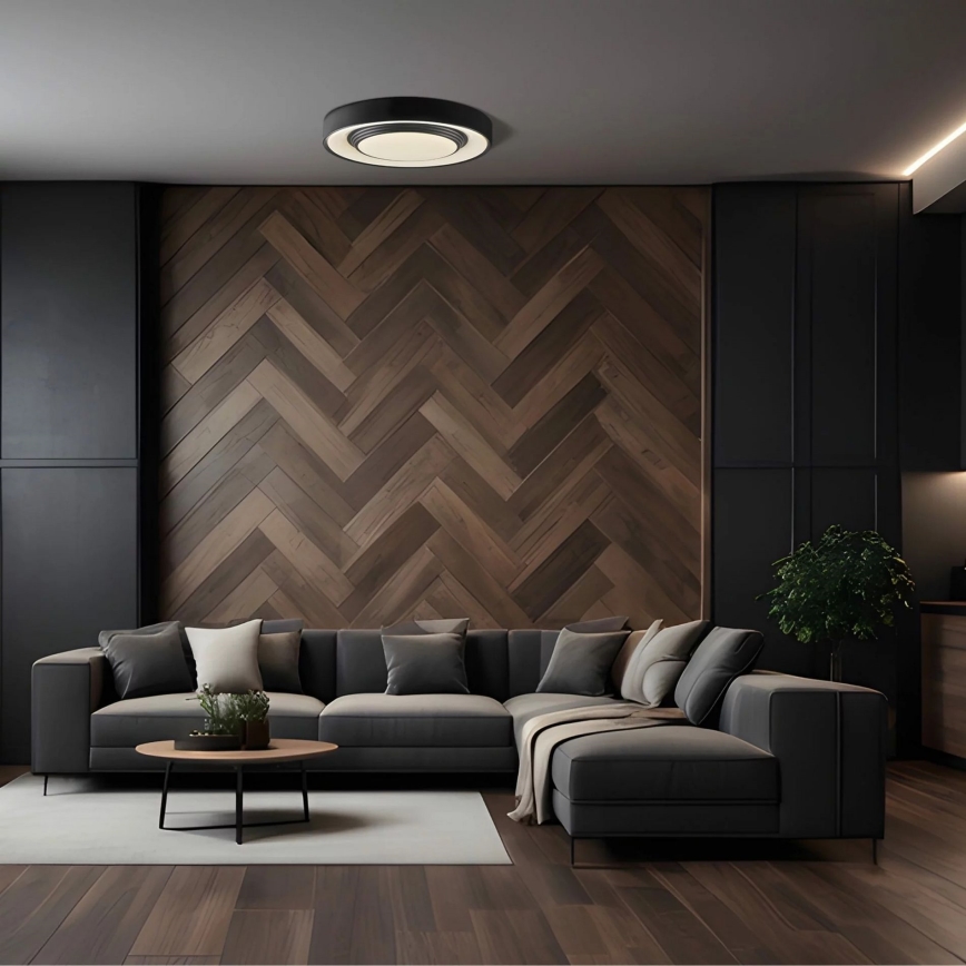 LED Kopalniška zatemnitvena stropna svetilka ZYGMUNT LED/72W/230V pr. 48,5 cm 3000-6000K IP44 + Daljinski upravljalnik
