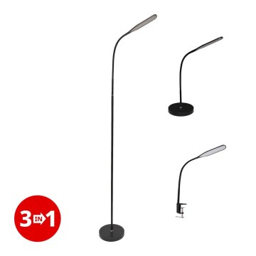 LED Zatemnitvena svetilka 3v1 DARA LED/10W/230V 3000/4000/6000K CRI 90 črna