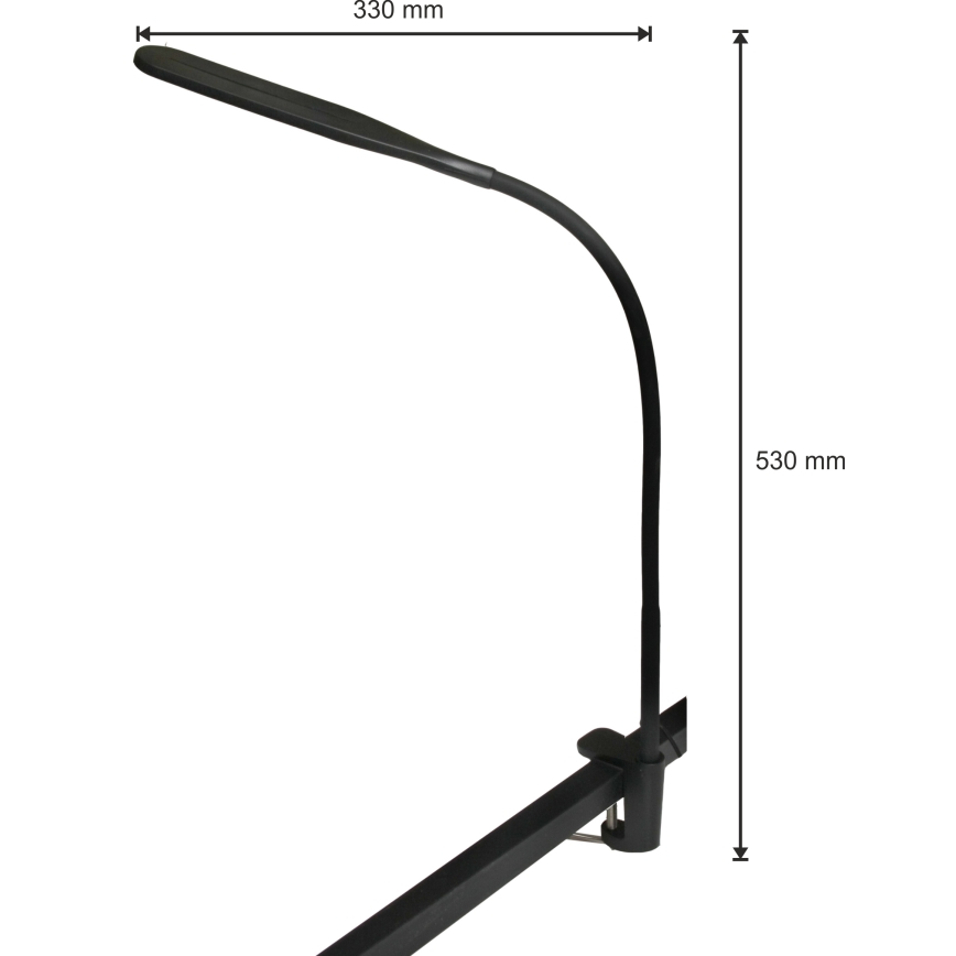 LED Zatemnitvena svetilka 3v1 DARA LED/10W/230V 3000/4000/6000K CRI 90 črna