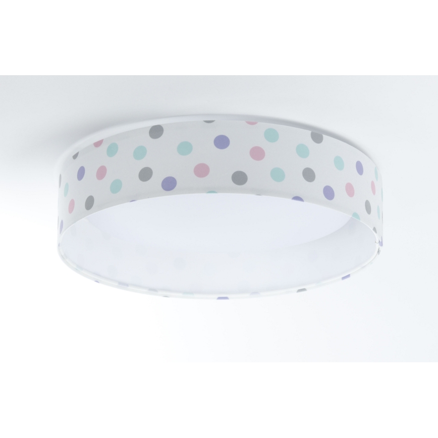 LED Zatemnitvena otroška stropna svetilka SMART GALAXY KIDS LED/24W/230V 3000-6500K pike barvno + Daljinski upravljalnik