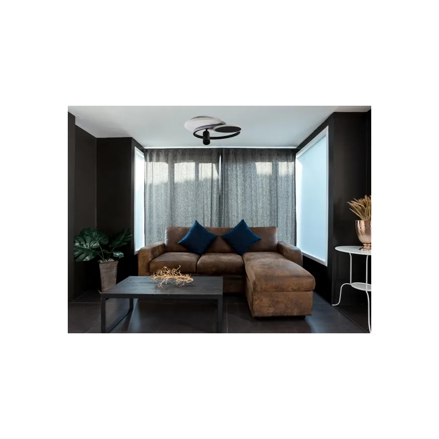 LED Zatemnitvena stropna svetilka LED/65W/230V 3000-6500K bela/črna + Daljinski upravljalnik