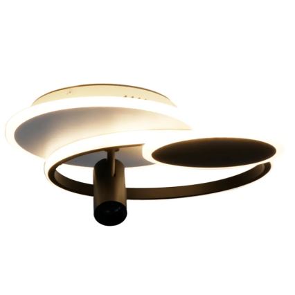 LED Zatemnitvena stropna svetilka LED/65W/230V 3000-6500K bela/črna + Daljinski upravljalnik