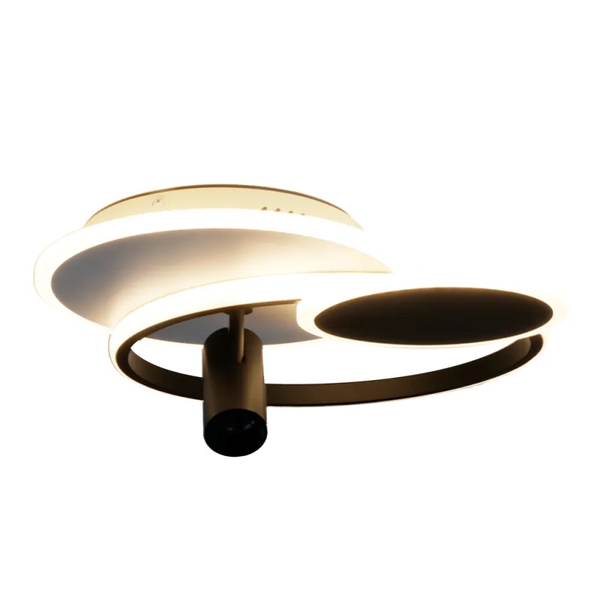 LED Zatemnitvena stropna svetilka LED/65W/230V 3000-6500K bela/črna + Daljinski upravljalnik