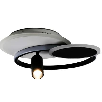 LED Zatemnitvena stropna svetilka LED/65W/230V 3000-6500K bela/črna + Daljinski upravljalnik