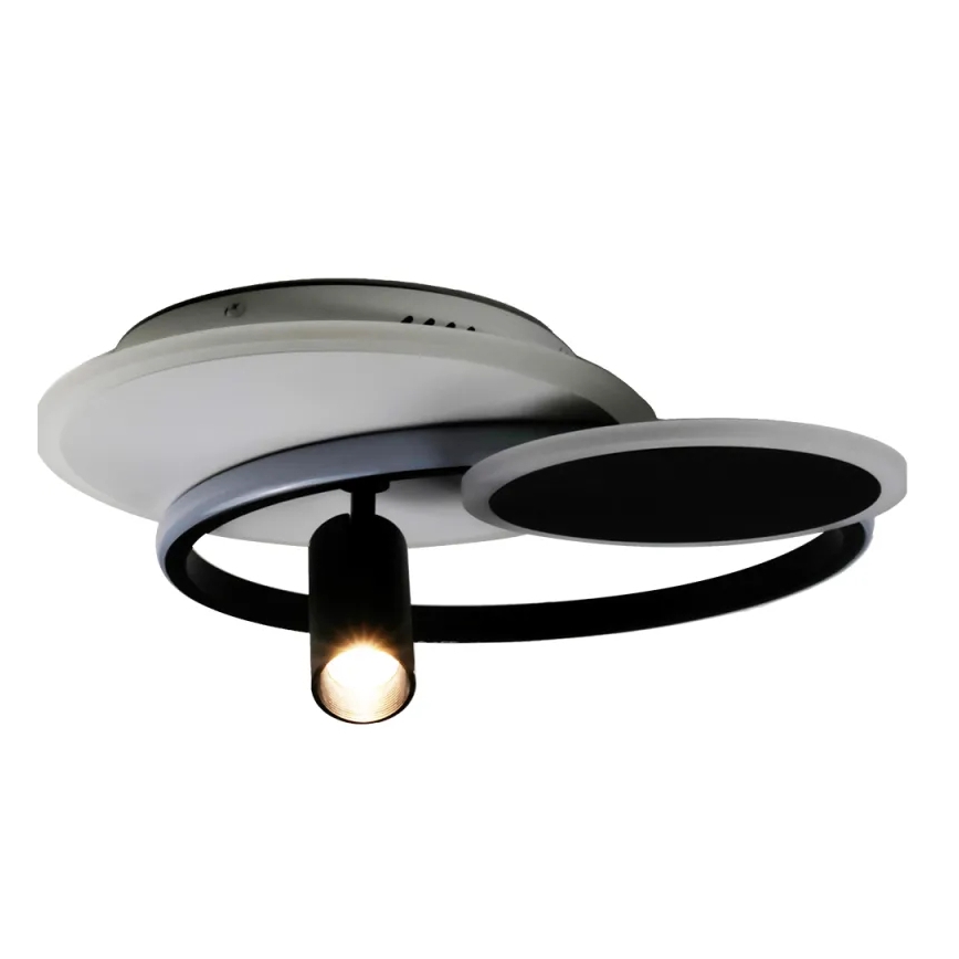 LED Zatemnitvena stropna svetilka LED/65W/230V 3000-6500K bela/črna + Daljinski upravljalnik