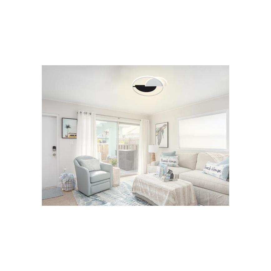 LED Zatemnitvena stropna svetilka LED/70W/230V 3000-6500K bela/črna + Daljinski upravljalnik
