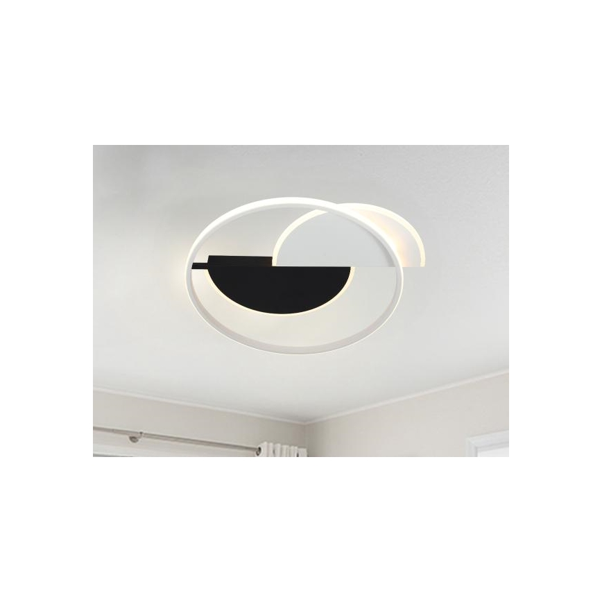 LED Zatemnitvena stropna svetilka LED/70W/230V 3000-6500K bela/črna + Daljinski upravljalnik
