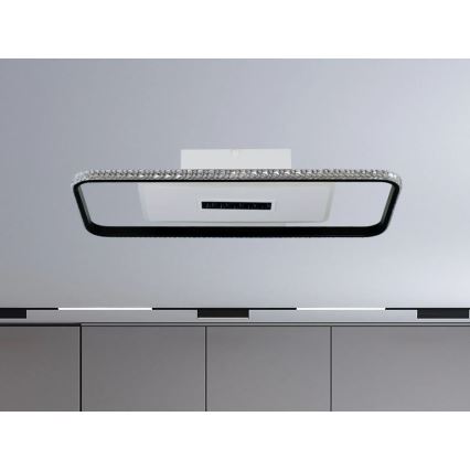 LED Zatemnitvena stropna svetilka LED/75W/230V 3000-6500K bela/črna + Daljinski upravljalnik