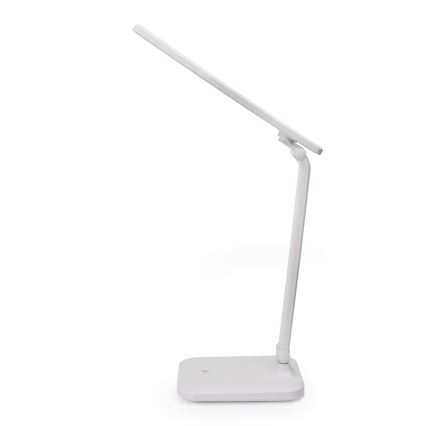 LED Zatemnitvena namizna svetilka na dotik z brezžičnim polnjenjem in USB priključkom REMUS LED/5W/230V bela