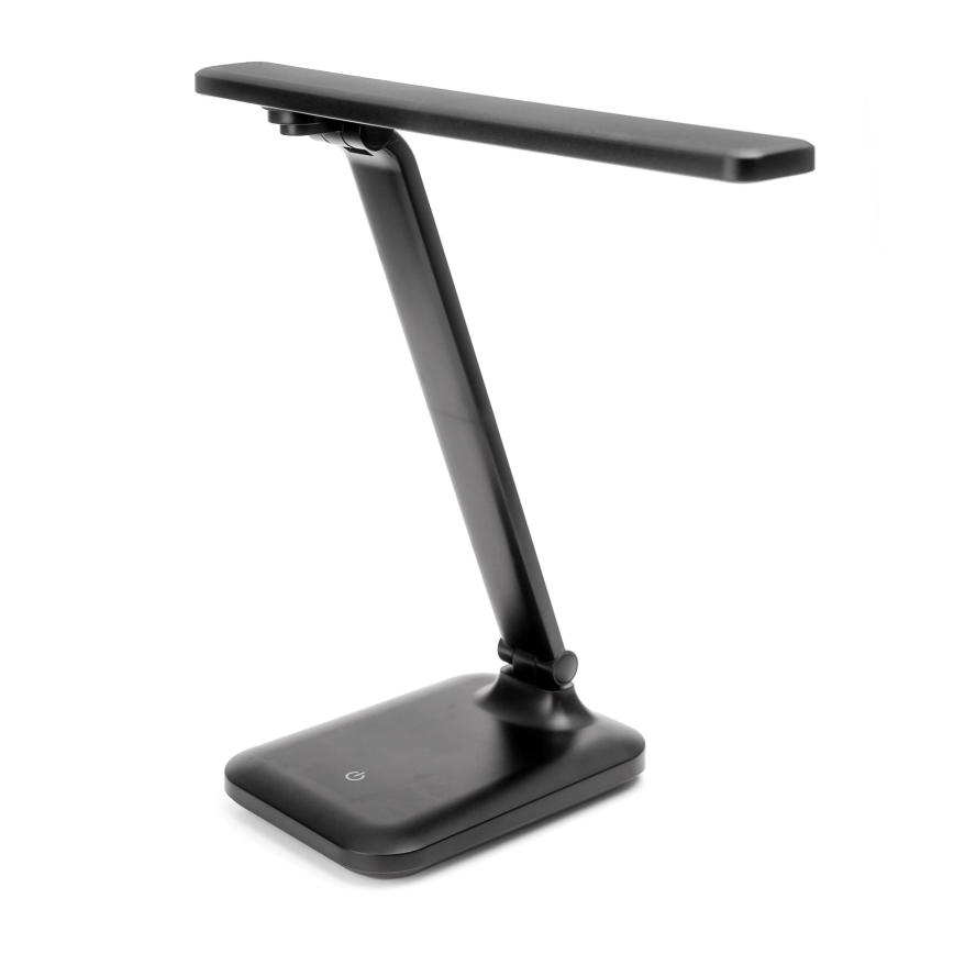 LED Zatemnitvena namizna svetilka na dotik z brezžičnim polnjenjem in USB priključkom REMUS LED/5W/230V črna
