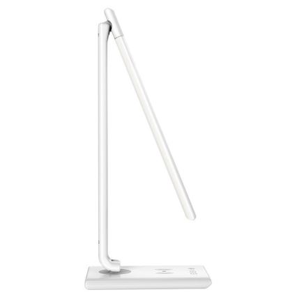 LED Zatemnitvena namizna svetilka na dotik z brezžičnim polnilnikom MEGGIE LED/8W/230V + USB