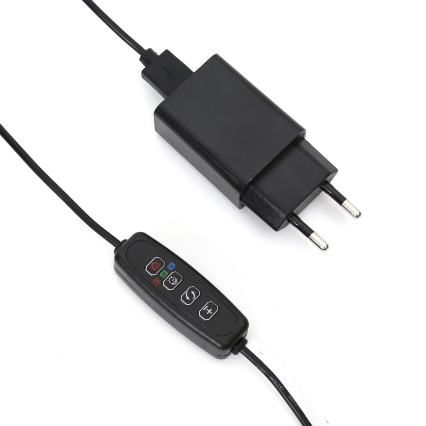 LED Zatemnitvena svetilka s sponko za razsvetljava plants LED/3W/230V črna