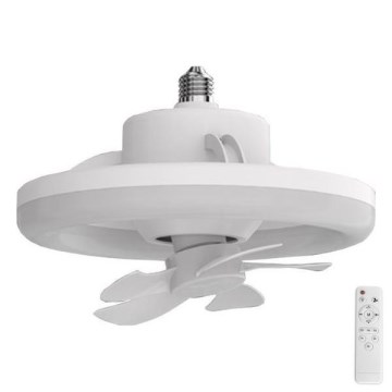 LED Zatemnitvena svetilka z ventilatorjem LED/30W/230V 3000-6500K bela + Daljinski upravljalnik