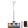 LED Zatemnitvena talna svetilka LED/50W/230V 3000-6500K siva + Daljinski upravljalnik
