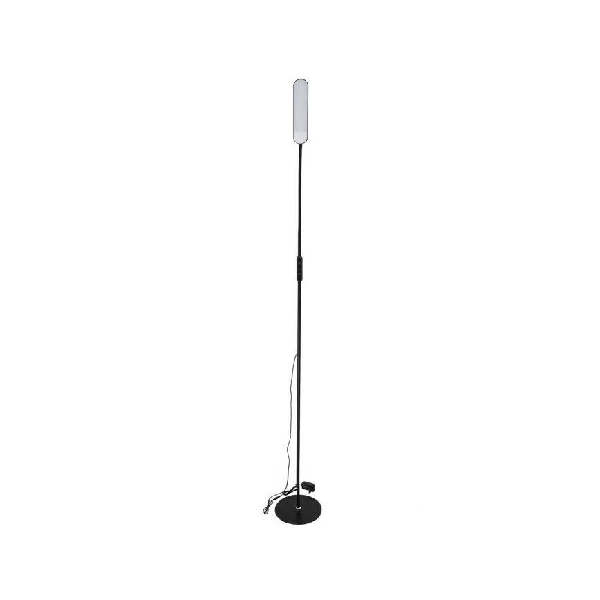 LED Zatemnitvena talna svetilka TEILO LED/10W/230V 3000/4000/6500K črna + Daljinski upravljalnik