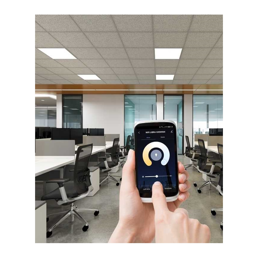 LED Zatemnitvena vgradna plošča LIBRA LED/40W/230V 2900-6000K Wi-Fi Tuya