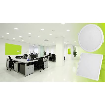 LED Zatemnitvena vgradna svetilka ALGINE LED/12W/230V Wi-Fi Tuya kvadratna