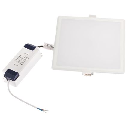 LED Zatemnitvena vgradna svetilka ALGINE LED/12W/230V Wi-Fi Tuya kvadratna