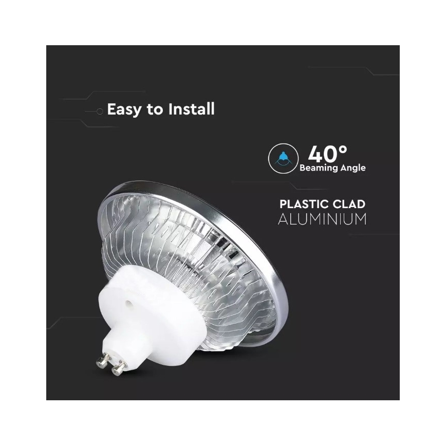 LED Zatemnitvena žarnica AR111 GU10/12W/230V 4000K