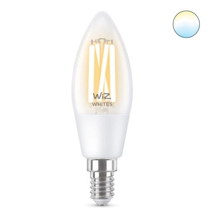 LED Zatemnitvena žarnica FILAMENT C35 E14/4,9W/230V 2700-6500K CRI 90 Wi-Fi - WiZ