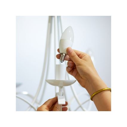 LED Zatemnitvena žarnica C37 E14/4,9W/230V 2700-6500K CRI 90 Wi-Fi - WiZ