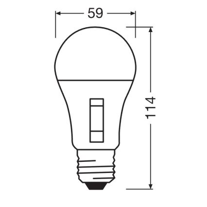 LED zatemnitvena žarnica CLASSIC A60 E27/13W/230V 2700/3000/4000/6500K - Osram