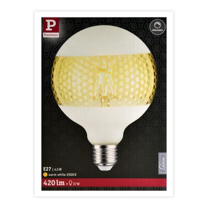 LED Zatemnitvena žarnica CLASSIC G125 E27/4,5W/230V 2500K - Paulmann 28770