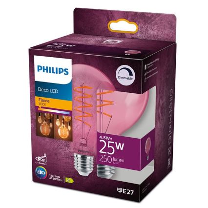 LED Zatemnitvena žarnica DECO Philips G93 E27/4,5W/230V 1800K