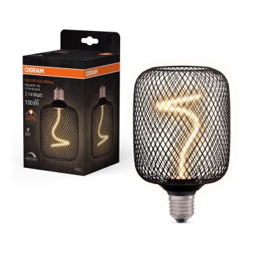 LED Zatemnitvena žarnica DECOR FILAMENT E27/3,5W/230V 1800K črna - Osram
