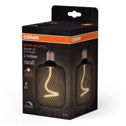 LED Zatemnitvena žarnica DECOR FILAMENT E27/3,5W/230V 1800K črna - Osram