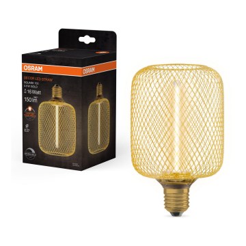 LED Zatemnitvena žarnica DECOR FILAMENT E27/3,5W/230V 1800K zlata - Osram