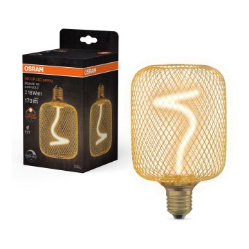 LED Zatemnitvena žarnica DECOR FILAMENT E27/3,5W/230V 1800K zlata - Osram